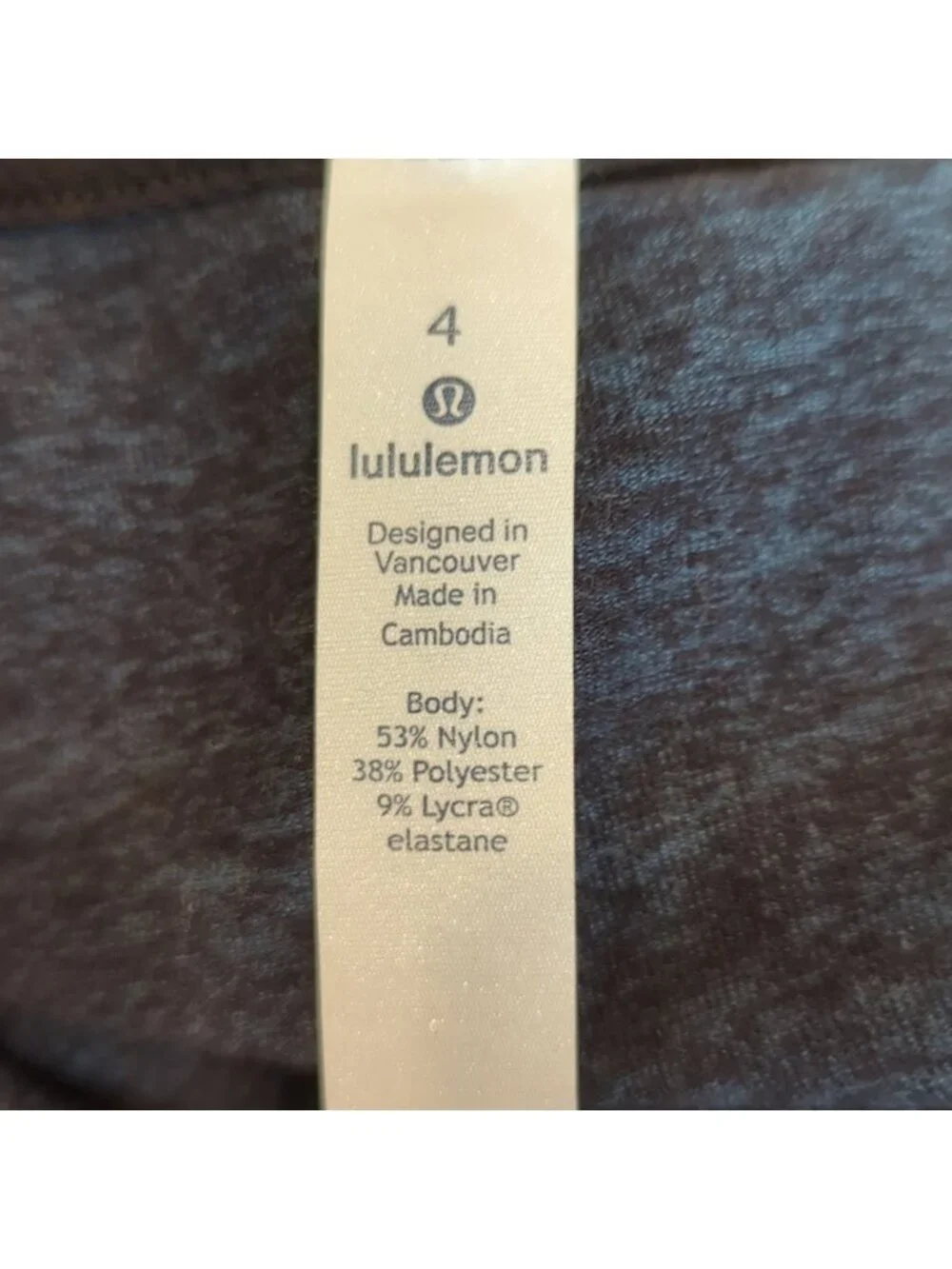 Lululemon Extra Mile 1/2 Zip Heathered Nocturnal Teal / Black
